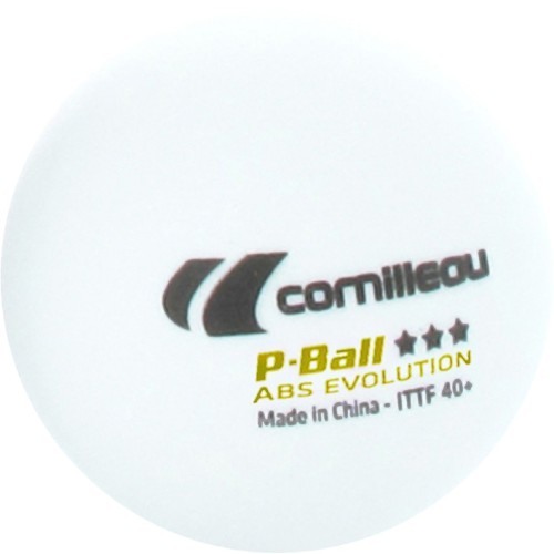 Мячи для настольного тенниса Cornilleau P-Ball ABS Evolution 3***, белые, 3 шт.
