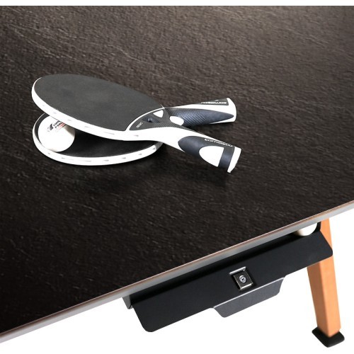 Lauko stalo teniso stalas Play-Style Origin, juodas, Dark Stone (su tinkleliu)