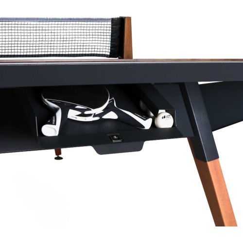 Play-Style Origin Outdoor Table Black - Fabric Net (included) - Dark Stone
