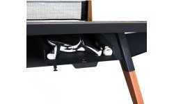 Play-Style Origin Outdoor Table Black - Fabric Net (included) - Dark Stone