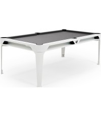 Hyphen Outdoor Pool table White Frame / Light Grey Cloth - Dark Grey - No top