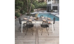 Hyphen Outdoor Pool table White Frame / Light Grey Cloth - Dark Grey - No top