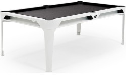 Hyphen Outdoor Pool table White Frame / Dark Grey Cloth - Dark Grey - No top