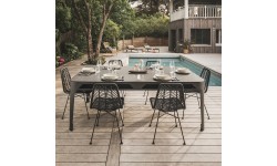 Hyphen Outdoor Pool table Black Frame / Light Grey Cloth - Dark Grey - No top