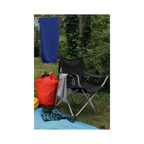 Folding Chair BasicNature Travel Comfort, Black