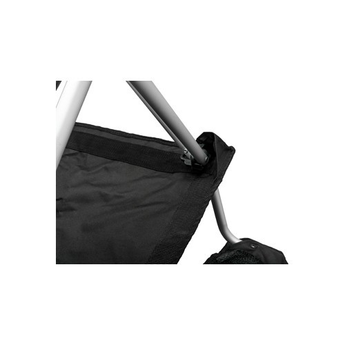 Sudedama kėdė BasicNature Travel Comfort, juoda