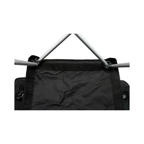 Sudedama kėdė BasicNature Travel Comfort, juoda
