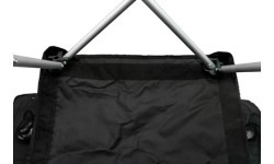 Sudedama kėdė BasicNature Travel Comfort, juoda