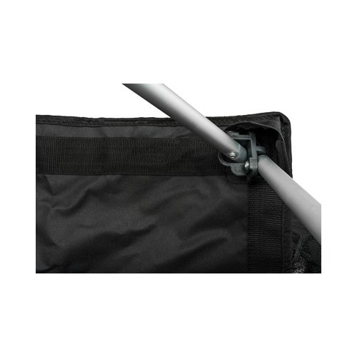 Sudedama kėdė BasicNature Travel Comfort, juoda