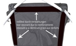 Sudedama kėdė BasicNature Travel Comfort, juoda