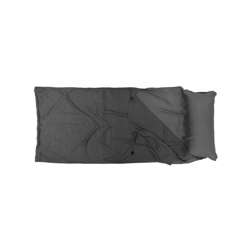 Miegmaišio įdėklas Origin Outdoors Ripstop Silk, stačiakampis, tamsiai pilkas