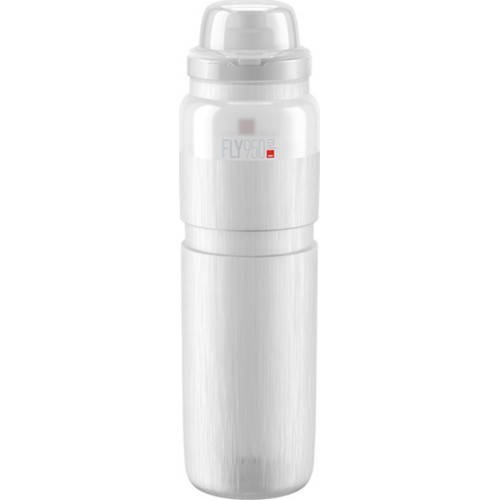Gertuvė Elite FLY MTB 950ml (balta/pilkas logo)