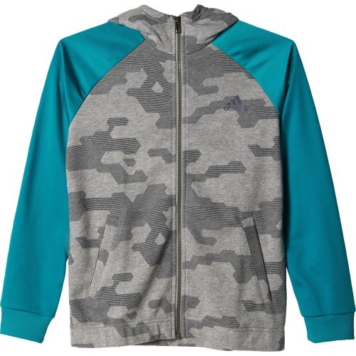 Толстовка для подростков Adidas YB LR S FZ Hoodie AJ5619