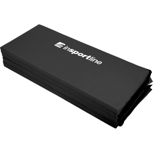 Sulankstomas gimnastikos kilimėlis inSPORTline Quad fold 200 x 120 x 5 cm - Juoda