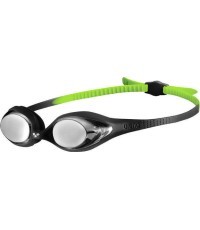 Mirror Swimming Goggles Arena Spider JR, Black