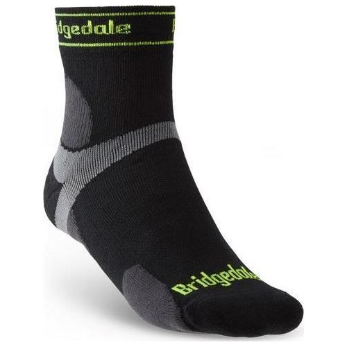 Kojinės Bridgedale TrailRun Merino, juodos - 845