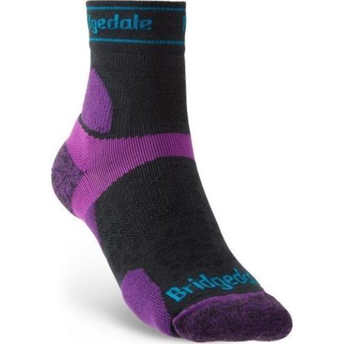Носки Bridgedale TrailRun Merino, фиолетовые/чёрные - 260