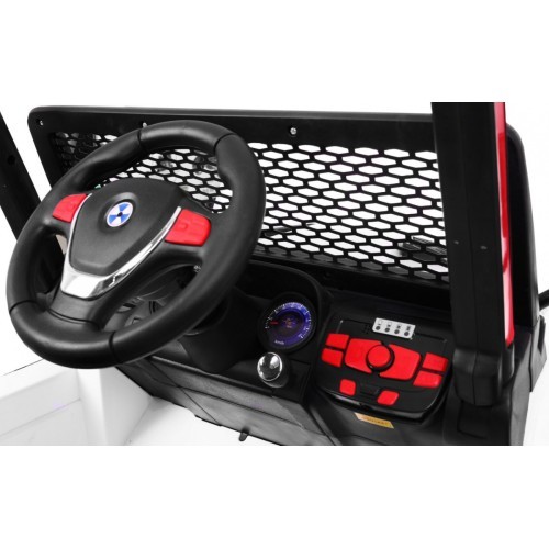 Elektromobilis Raptor Drifter 4x4, baltas