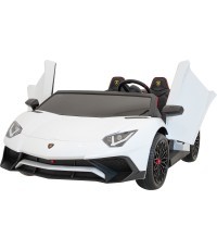 Elektromobilis Lamborghini Aventador SV, baltas