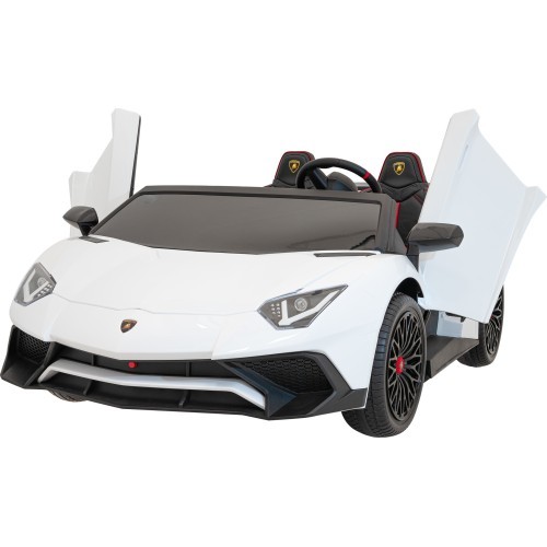 Elektromobilis Lamborghini Aventador SV, baltas
