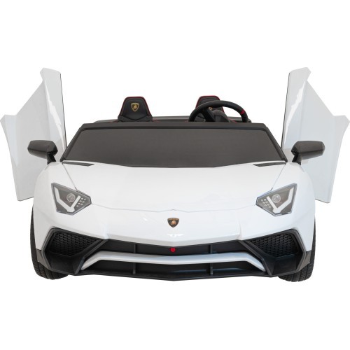 Elektromobilis Lamborghini Aventador SV, baltas