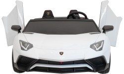 Elektromobilis Lamborghini Aventador SV, baltas