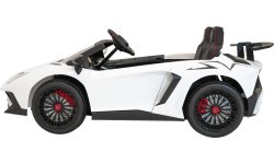 Elektromobilis Lamborghini Aventador SV, baltas