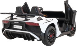 Elektromobilis Lamborghini Aventador SV, baltas
