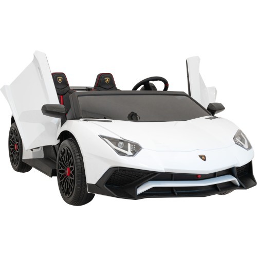 Elektromobilis Lamborghini Aventador SV, baltas