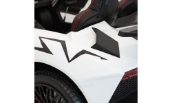 Elektromobilis Lamborghini Aventador SV, baltas