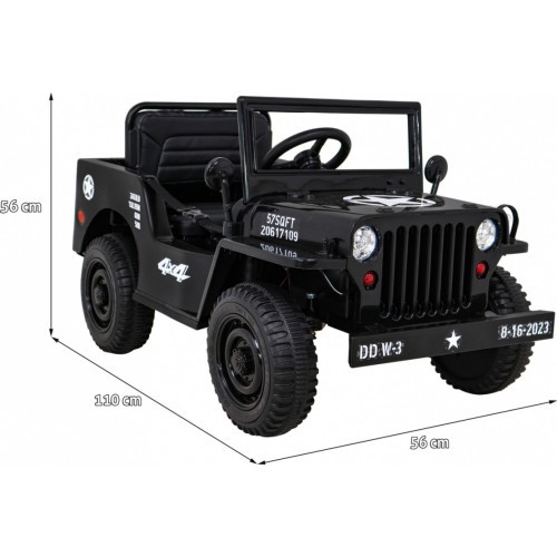 Retro Military Vehicle Black