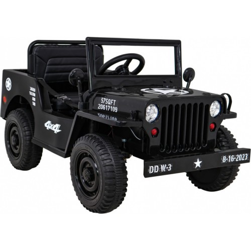 Retro Military Vehicle Black