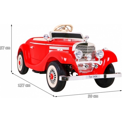 Vehicle Mercedes Benz Retro Type 540A Red