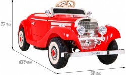 Elektromobilis vaikams Mercedes Benz Retro Type 540A, raudonas