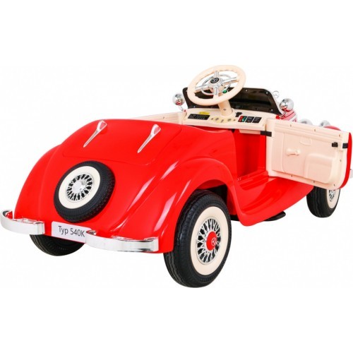 Детский электромобиль Mercedes Benz Retro Type 540A, красный