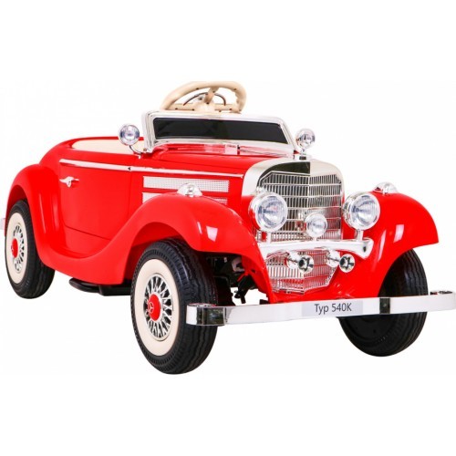 Elektromobilis vaikams Mercedes Benz Retro Type 540A, raudonas