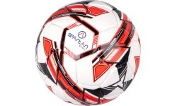 Futbolo kamuolys SPARTAN Club Junior - Juoda/raudona