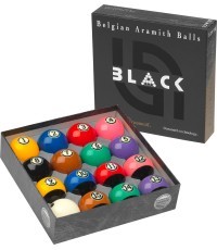 Aramith US Tournament TV Black Pool BallSet 57.2mm