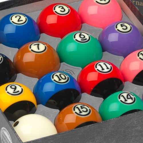 Biliardo kamuoliukų rinkinys Aramith US Tournament TV Black Pool 57,2mm