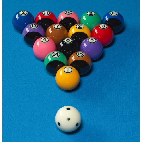 Aramith US Tournament TV Black Pool BallSet 57.2mm