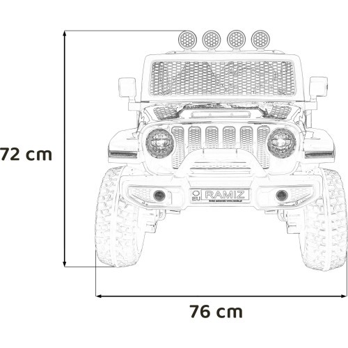 Elektromobilis OFF-ROAD 3.0, raudonas