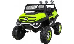Elektromobilis vaikams Mercedes-Benz Unimog, žalias