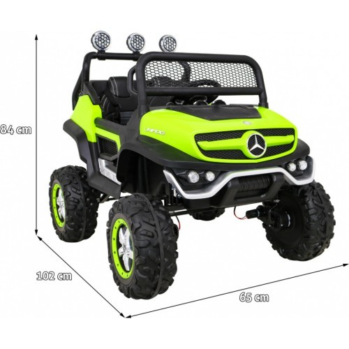 Детский электромобиль Mercedes-Benz Unimog, зелёный