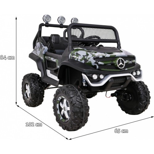 Elektromobilis Mercedes-Benz Unimog, kamufliažinis
