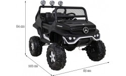 Vehicle Mercedes BENZ UNIMOG Black