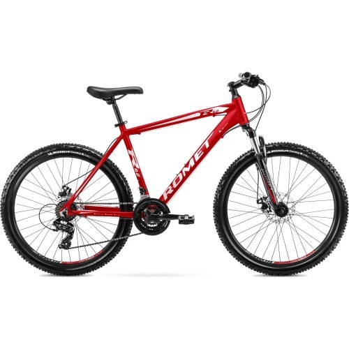 Велосипед Romet Rambler R6.2 2025, красно-бело-серый