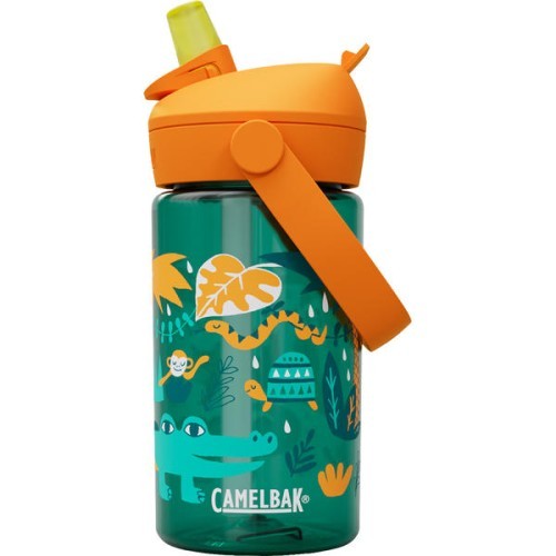 Thrive Flip Straw vaikiška gertuvė 0,4 l „Jungle Animals“