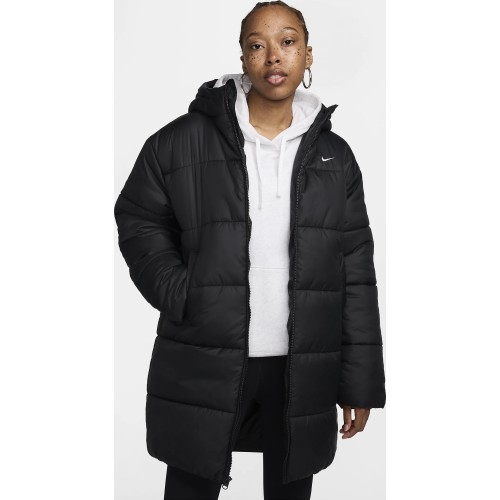 Женская куртка Nike W NSW TF SNFL NK Classic Parka, чёрная, FZ5903 010
