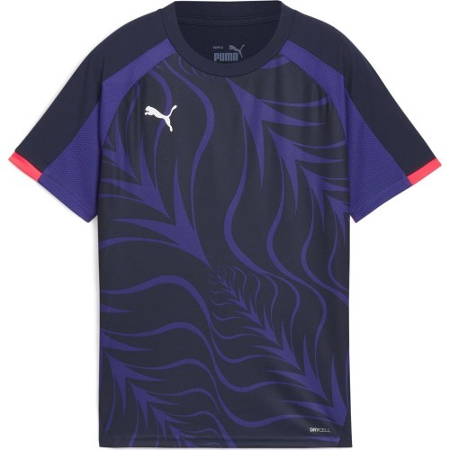Футболка футбольная Puma IndividualLiga для подростков, чёрно-фиолетовая, 659525 01