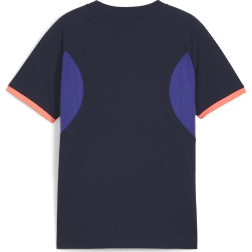 Футболка футбольная Puma IndividualLiga для подростков, чёрно-фиолетовая, 659525 01